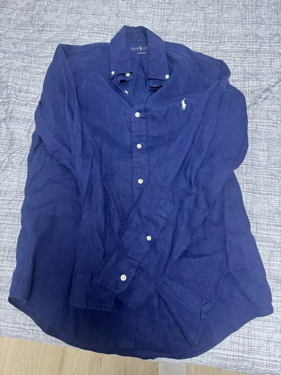 【美品】RALPH LAUREN リネンシャツ ネイビー ホワイトポニーMサイズ 美品】RALPH LAUREN リネンシャツ ネイビー ホワイトポニーMサイズ
